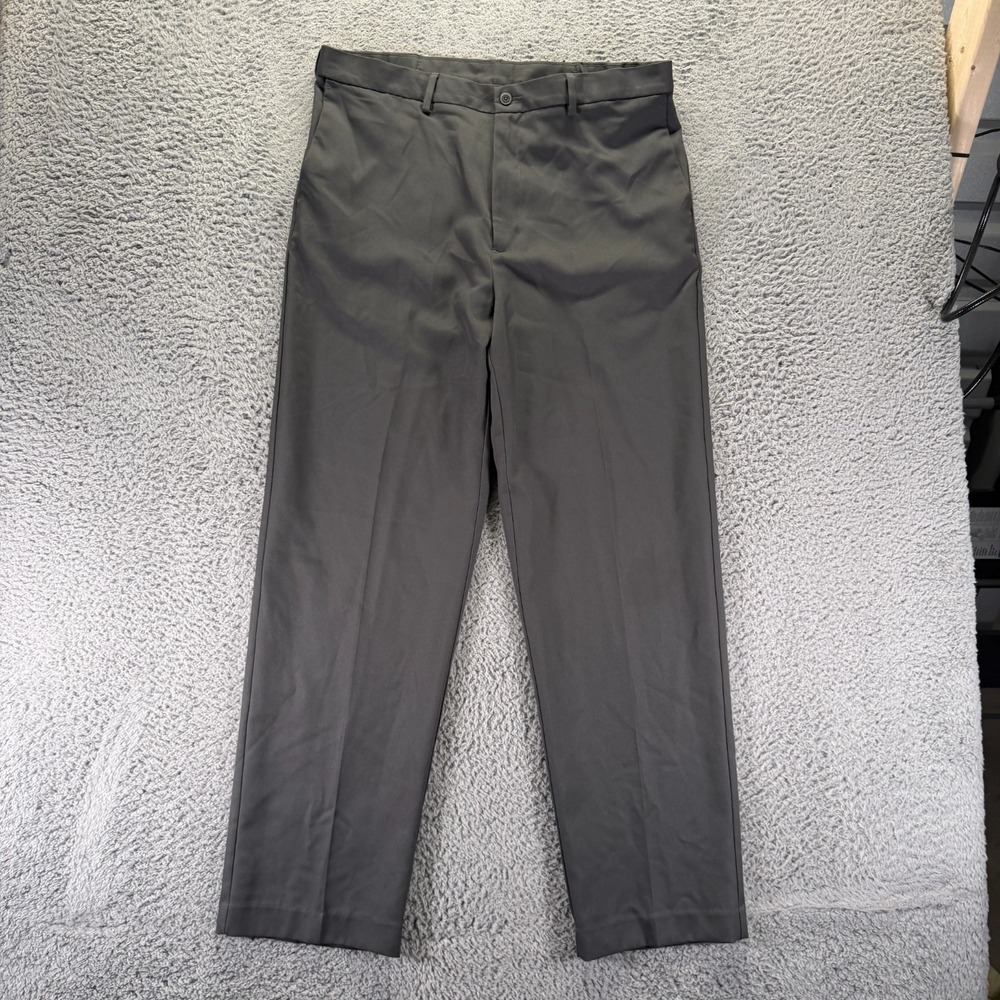 Ben Hogan Pant Mens 36x32 Gray Polyester Golf Straight Leg Sports Performance
